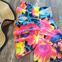 Load image into Gallery viewer, New Bikini Set Female Ruffle Swimwear Women Print Floral Push Up Swimsuit Bathing Suit Flounce Bikini Set Women Side Bandage Two Piece Swimsuit Beachwear
