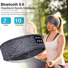 Load image into Gallery viewer, New Bluetooth Wireless Headphones Sports Headband Soft Elastic Comfortable Headphones For Sleep Music Headset Speakers