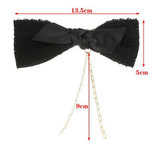 Load image into Gallery viewer, New Bow Pearls Chain Barrettes Hairpins For Women Rhinestone Spring Hair Clips Ribbon Headband Ponytail Headdress Wedding Hair Accessories for Brides and Bridesmaids