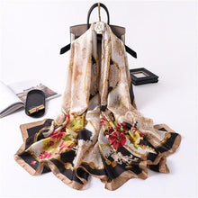 Load image into Gallery viewer, New Brand Designer Luxury Winter Long Silk Scarf Shawls Wraps Print Cotton Scarf Stylish Head Wraps Scarves Hijabs Neck Scarves Lady Hijab For Female