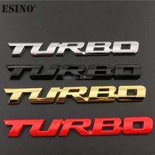 Load image into Gallery viewer, New Car Styling Car Turbo Boost Loading Boosting 3D Metal Chrome Zinc Alloy 3D Emblem Badge Sticker Decal 3D Metal Turbo Car Truck Door Body Side Fender Rear Trunk Adhesive Emblem Badge Decals Auto Accessory