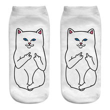 Load image into Gallery viewer, New Cartoon Cat Socks 3D Print Art Funny Socks Women Cute Low Cut Ankle Socks Made o Pure Cotton Short Socks Trending Fashion Short Ankle Socks For Men And Women