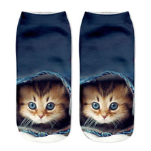 Load image into Gallery viewer, New Cartoon Cat Socks 3D Print Art Funny Socks Women Cute Low Cut Ankle Socks Made o Pure Cotton Short Socks Trending Fashion Short Ankle Socks For Men And Women