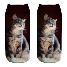Load image into Gallery viewer, New Cartoon Cat Socks 3D Print Art Funny Socks Women Cute Low Cut Ankle Socks Made o Pure Cotton Short Socks Trending Fashion Short Ankle Socks For Men And Women