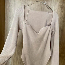 Load image into Gallery viewer, New Casual And Trendy Square Collar Long Sleeve Woman's Sweaters Knitted Pullover Spring Autumn Sweater Winter Tops For Women Black And White Jumper