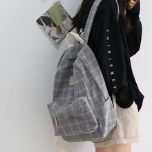 Load image into Gallery viewer, New Casual School Bag For Women And Girls Stylish Backpack Striped Book Packbags for Teenage