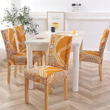 Load image into Gallery viewer, New Chair Covers Spandex Stretch Chair Covers Dining Slipcover Decorative Chair Cover floral For Kitchen Wedding Banquet Hotel Stretch Armless Chair Slipcover for Dining Room Seat Cushion, Spandex Kitchen Parson Chair Protector Cover, Removable & Washable