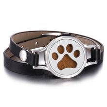 Load image into Gallery viewer, New Charming Bracelet Aromatherapy Essential Oil Diffuser Locket Bracelets Adjustable Genuine Leather Wrap Essential Oil Diffuser Bracelet Valentine's Day Present Aromatherapy For Women