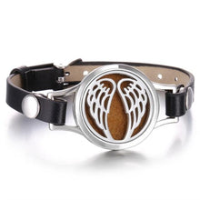 Load image into Gallery viewer, New Charming Bracelet Aromatherapy Essential Oil Diffuser Locket Bracelets Adjustable Genuine Leather Wrap Essential Oil Diffuser Bracelet Valentine's Day Present Aromatherapy For Women