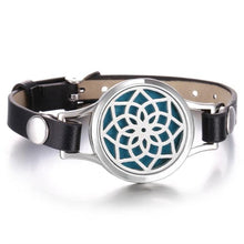 Load image into Gallery viewer, New Charming Bracelet Aromatherapy Essential Oil Diffuser Locket Bracelets Adjustable Genuine Leather Wrap Essential Oil Diffuser Bracelet Valentine's Day Present Aromatherapy For Women