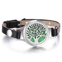 Load image into Gallery viewer, New Charming Bracelet Aromatherapy Essential Oil Diffuser Locket Bracelets Adjustable Genuine Leather Wrap Essential Oil Diffuser Bracelet Valentine's Day Present Aromatherapy For Women