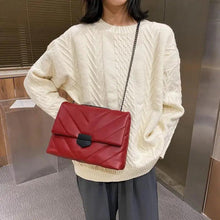 Load image into Gallery viewer, New Classic Embroidery Thread Small PU Leather Crossbody Bags For Women And Girls Trending Shoulder Female Handbags