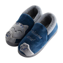 Load image into Gallery viewer, New Couples Cat Women Shoes Non-Slip Soft Warm Man House Slippers Indoor Bedroom Winter Home Slippers Memory Foam Fuzzy Slippers Cute Furry Fleece Slippers With Warm Plush Slip On House Shoes
