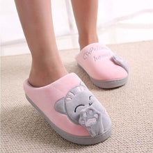 Load image into Gallery viewer, New Couples Cat Women Shoes Non-Slip Soft Warm Man House Slippers Indoor Bedroom Winter Home Slippers Memory Foam Fuzzy Slippers Cute Furry Fleece Slippers With Warm Plush Slip On House Shoes