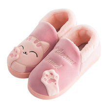 Load image into Gallery viewer, New Couples Cat Women Shoes Non-Slip Soft Warm Man House Slippers Indoor Bedroom Winter Home Slippers Memory Foam Fuzzy Slippers Cute Furry Fleece Slippers With Warm Plush Slip On House Shoes
