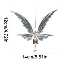 Load image into Gallery viewer, New Crystal Guardian Angel Wing Sun Catcher Angel Crystal Prism Pendant Sun Catcher Windows Outdoor Garden Hanging Decor Gifts Rainbow Collection With Crystal Wind Chimes For Home Garden Hanging Decoration