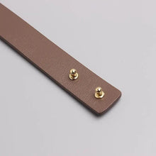 Load image into Gallery viewer, Simple Black Plain Leather Belt For Women Classic Thin Skinny Waistbands Casual Women Dress Belts