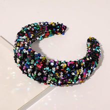 Load image into Gallery viewer, Sparkly Sequins Sponge Headbands Mermaid Knot Tie Head Bands for Women Daily Party Crown Turban Gorgeous Hair Accessories For Women