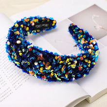 Load image into Gallery viewer, Sparkly Sequins Sponge Headbands Mermaid Knot Tie Head Bands for Women Daily Party Crown Turban Gorgeous Hair Accessories For Women