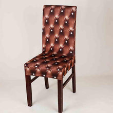 Load image into Gallery viewer, New Elastic Spandex Fibre Chair Cover For Wedding Banquet Hotel Antifouling Fiber Standard Office European Stretch Spandex Removable Washable Dining Chair Protector Slipcovers for Hotel Dining Room Ceremony Banquet Wedding Party