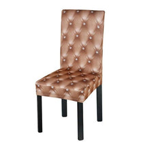 Load image into Gallery viewer, New Elastic Spandex Fibre Chair Cover For Wedding Banquet Hotel Antifouling Fiber Standard Office European Stretch Spandex Removable Washable Dining Chair Protector Slipcovers for Hotel Dining Room Ceremony Banquet Wedding Party