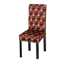 Load image into Gallery viewer, New Elastic Spandex Fibre Chair Cover For Wedding Banquet Hotel Antifouling Fiber Standard Office European Stretch Spandex Removable Washable Dining Chair Protector Slipcovers for Hotel Dining Room Ceremony Banquet Wedding Party