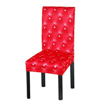 Load image into Gallery viewer, New Elastic Spandex Fibre Chair Cover For Wedding Banquet Hotel Antifouling Fiber Standard Office European Stretch Spandex Removable Washable Dining Chair Protector Slipcovers for Hotel Dining Room Ceremony Banquet Wedding Party