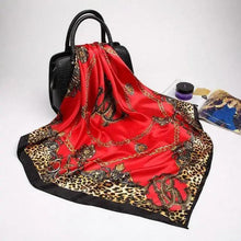 Load image into Gallery viewer, New Elegance Fashionable Scarves for Women Shawl Print Silk Satin Hijab Scarf Female Bandana 90*90cm Luxury Square Shawls Scarfs For Ladies