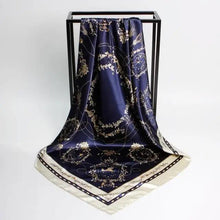 Load image into Gallery viewer, New Elegance Fashionable Scarves for Women Shawl Print Silk Satin Hijab Scarf Female Bandana 90*90cm Luxury Square Shawls Scarfs For Ladies