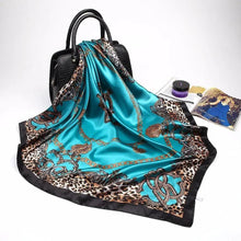 Load image into Gallery viewer, New Elegance Fashionable Scarves for Women Shawl Print Silk Satin Hijab Scarf Female Bandana 90*90cm Luxury Square Shawls Scarfs For Ladies