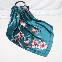 Load image into Gallery viewer, New Elegance Fashionable Scarves for Women Shawl Print Silk Satin Hijab Scarf Female Bandana 90*90cm Luxury Square Shawls Scarfs For Ladies