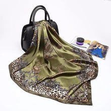 Load image into Gallery viewer, New Elegance Fashionable Scarves for Women Shawl Print Silk Satin Hijab Scarf Female Bandana 90*90cm Luxury Square Shawls Scarfs For Ladies