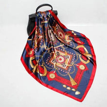 Load image into Gallery viewer, New Elegance Fashionable Scarves for Women Shawl Print Silk Satin Hijab Scarf Female Bandana 90*90cm Luxury Square Shawls Scarfs For Ladies