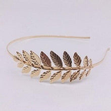 Load image into Gallery viewer, New Fashion Bride beautiful simple generous metal Leaves leaf crown hair band headband Women girls hair Accessories Headdress For Weddings
