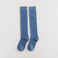 Load image into Gallery viewer, New Fashion Cotton Ladies Knee High Solid Color Socks Student Socks School Party Street Wear Dancing Socks High Quality Cotton Knee High Socks For Women