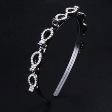 Load image into Gallery viewer, New Fashion Explosion Pearl Rhinestone Bangs Clip Headband Double Combed Bangs Double Layer Braiding Headband with Hair Clips Hair Tools for Women Hair Accessories