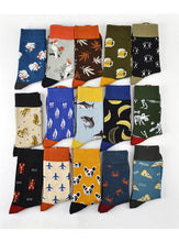 Load image into Gallery viewer, New Fashion Socks Shark Dinosaur Tiger Bear Dog Pattern Long Tube Happy Novelty Skateboarding Cycling Leisure Fun Unisex Crew Socks For Men And Women