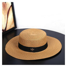 Load image into Gallery viewer, New Fashion Straw Hat Outdoor Leisure Sun Hat Women's Sun Hats UV Protection Large Wide Brim Hat Women Packable Sun Hat for Women Straw Hats Summer Beach Hat Ladies Wild Hats Straw Hat For Women