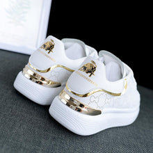 Load image into Gallery viewer, New Fashion White High Quality Women's White Thick Soled Sports Casual Couple Shoes Summer Lace-Up Trainers Gym Tennis Running Breathable High Quality Sneakers
