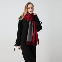 Load image into Gallery viewer, New Fashion Winter Soft Thick Warm Colorful Cashmere Scarf Elegant Escharpe Shawls Scarf Shawls Wraps Lightweight Lady Solid Scarves Fashion Tassels Blanket For Women