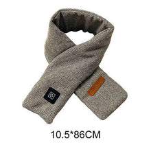 Load image into Gallery viewer, New Fashion Winter USB Heated Scarf Unisex Neck Warmer Neckerchief Winter Rechargeable Heating Elegant Scarf Neck Heating Pad Lightweight Shawl To Keep Your Neck Warm Shawl For Women
