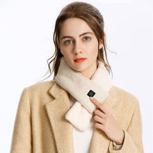 Load image into Gallery viewer, New Fashion Winter USB Heated Scarf Unisex Neck Warmer Neckerchief Winter Rechargeable Heating Elegant Scarf Neck Heating Pad Lightweight Shawl To Keep Your Neck Warm Shawl For Women