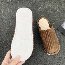 Load image into Gallery viewer, New Fashion Winter Warm Cotton Slippers Women Men Home Shoes Simple Non-slip Cotton House Slippers Cozy Memory Foam Washable For Summer Bedroom