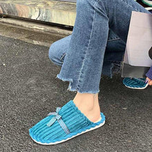 Load image into Gallery viewer, New Fashion Winter Warm Cotton Slippers Women Men Home Shoes Simple Non-slip Cotton House Slippers Cozy Memory Foam Washable For Summer Bedroom