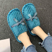 Load image into Gallery viewer, New Fashion Winter Warm Cotton Slippers Women Men Home Shoes Simple Non-slip Cotton House Slippers Cozy Memory Foam Washable For Summer Bedroom