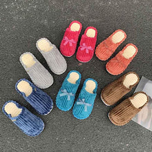 Load image into Gallery viewer, New Fashion Winter Warm Cotton Slippers Women Men Home Shoes Simple Non-slip Cotton House Slippers Cozy Memory Foam Washable For Summer Bedroom