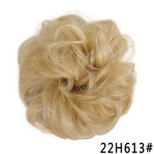 Load image into Gallery viewer, New Girl's Synthetic Chignon Red Pink Purple Blue Green Curly Messy Bun Kids Donut Roller Hair Bun Heat Resistant Fake Hair Wigs For Black Women Cosplay Wigs For Women