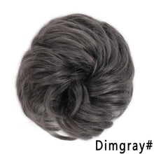 Load image into Gallery viewer, New Girl's Synthetic Chignon Red Pink Purple Blue Green Curly Messy Bun Kids Donut Roller Hair Bun Heat Resistant Fake Hair Wigs For Black Women Cosplay Wigs For Women