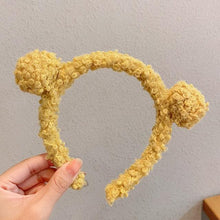 Load image into Gallery viewer, New Girls Cute Bear Ears Plush Simple Hairbands Kids Lovely Hair Ornament Headband Hair Hoops Children Fashion Gorgeous Hair Accessories For Women