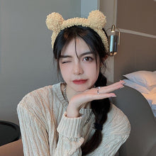 Load image into Gallery viewer, New Girls Cute Bear Ears Plush Simple Hairbands Kids Lovely Hair Ornament Headband Hair Hoops Children Fashion Gorgeous Hair Accessories For Women